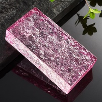 Bloc de verre cristallin transparent de qualité supérieure, à fusion à chaud, pour cloison décorative intérieure, hall d'hôtel
