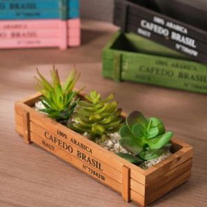 Cafedo Brasil Wooden <b>Planter</b> <b>Box</b> 100% Arabica Coffee Storage With Compartments For Home Indoor Plants - Product Image 3