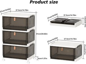 High Quality Outdoor Foldable PP Plastic Storage Cube Eco-Friendly Home Clothing Organizer Waterproof Heavy Duty - Product Image 3