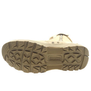 Botas Tácticas de Gamuza Beige TSB09 para Desierto con Suela de Goma, Ligeras, con Cremallera Lateral y Protector de Cremallera para un Poner y Quitar Rápido - Product Image 5