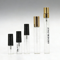 Fabricant en gros de flacons de parfum en verre rechargeables de différentes tailles (2 ml, 3 ml, 5 ml, 10 ml) avec bouchon à vis
