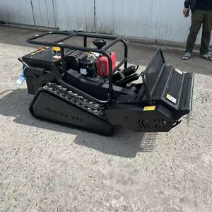 China Remote-controlled Tracked Robotic Lawnmower with Factory Price - Product Image 4