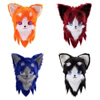 Casque de cosplay tête d'animal de dessin animé très populaire, pour fêtes de carnaval et spectacles de bandes dessinées, en peluche super douce personnalisée, taille adulte