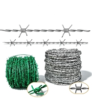 Fil barbelé galvanisé pour clôture agricole, 500 m, 20 kg par rouleau, rouleau de fil barbelé, fil barbelé rasoir, vente directe usine