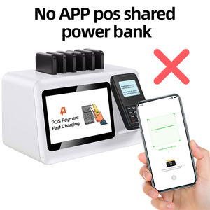 Borne de <span class=keywords><strong>location</strong></span> de batteries externes Li-Polymère personnalisée avec écran intégré, paiement par <span class=keywords><strong>carte</strong></span> POS et application de programmation - Product Image 2