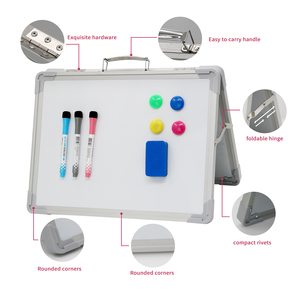 <span class=keywords><strong>Lavagna</strong></span> a cavalletto <span class=keywords><strong>magnetica</strong></span> portatile a doppio lato piccola <span class=keywords><strong>lavagna</strong></span> per bambini che disegnano promemoria didattici ufficio uso Desktop personale cancellabile a secco - Product Image 2