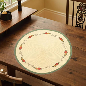 Asian Zen Style Woven Sunflower Pattern Plastic Non-Toxic 32cm Diameter <b>Placemats</b> <b>for</b> Dining <b>Table</b> and Pot EM17 Asian Zen Design - Product Image 2