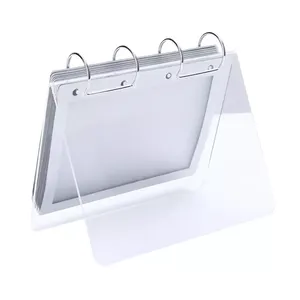 Tabletop Flip Calendar Bespoke A5 Menu Holders Slant Back Design Plexiglass Calendar Organizer