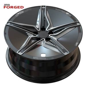Jantes de voiture en aluminium forgé à cinq branches personnalisées 5x112 21-22 pouces, jantes en alliage monobloc pour 16-24 pouces, 4 pièces - Product Image 2