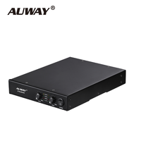 Produits d'usine Auway PA400 Amplificateur de puissance audio numérique professionnel 2 canaux, demi-rack, sans ventilateur, classe D, 70V/100V
