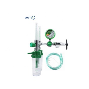 Lovtec Dubbele Stroommeter Gasdrukregelaar Dubbele Medische Zuurstofregelaar Met Masker - Product Image 3