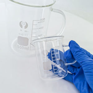 Vidro de Laboratório 5-2000ml Copo Medidor Graduado de Vidro Borossilicato Transparente com Parede Grossa e Alça e Bico - Product Image 2