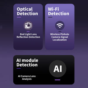 Détecteur de <span class=keywords><strong>cam</strong></span>éras cachées intelligent à IA facile à utiliser, scanner de signal Wi-Fi pour <span class=keywords><strong>cam</strong></span>éras espions, protecteur d'intimité portable pour hôtels - Product Image 3