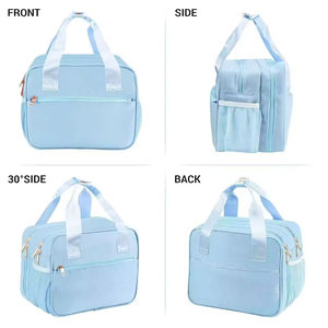 Sac isotherme pour lait maternel personnalisé avec logo, accessoires pour tire-lait, fermeture éclair étanche, sac de transport pliable pour tire-lait portable - Product Image 3