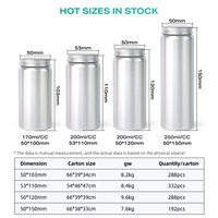 90ml 100ml 160ml 180ml 210ml 380ml Bouteille de pilules en aluminium pour aliments et vitamines Emballage personnalisé Boîte de conserve en aluminium pour capsule