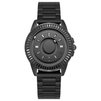 Reloj de Hombre de Lujo Personalizado OEM, con Levitación Magnética, Ecológico, Caja de Cobre, Correa de Acero Inoxidable, Puntero, Cuarzo Importado