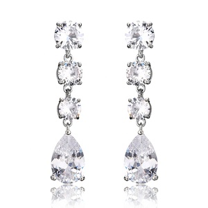 RAKOL EP1180 2025 Fine Jewelry fashion Rhinestone Wedding <b>Bridal</b> <b>Earrings</b> - Product Image 6