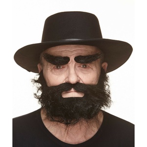 Red Dead Wiki realistico Traper barba finta <span class=keywords><strong>baffi</strong></span> e sopracciglia - Product Image 2