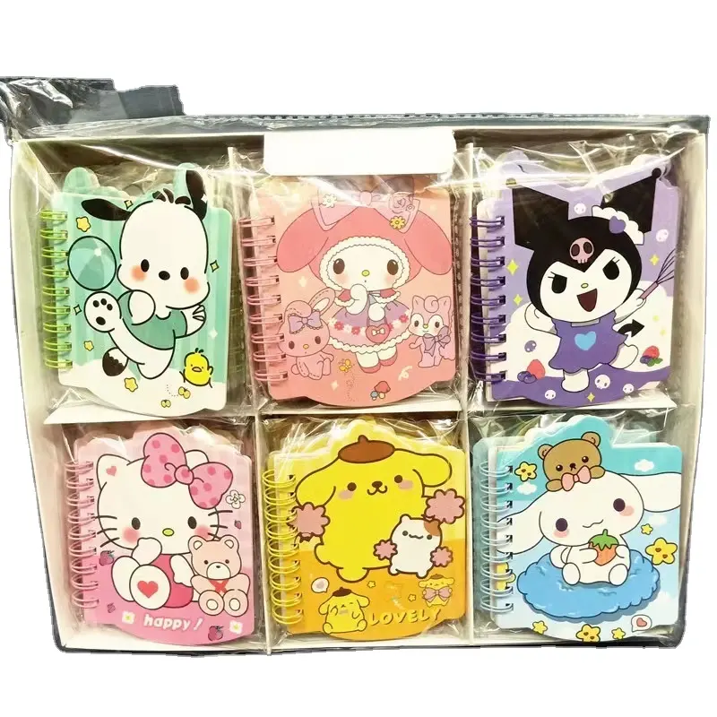 Ruunjoy 30pcs/box Notebooks School Supplies School Mini Diary Notebooks Kuromi Hello Kt My Melody Students Notebook Stationary