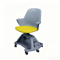Fauteuil de bureau, fauteuil mobile pour tablette, chaise avec bureau d'écriture latéral