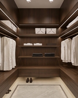 Armoire de chambre moderne avec dressing intégré, rangement multi-niveaux, 5+ tiroirs, autoportante, en bois écologique et panneaux de mélamine