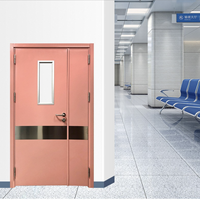 Porte de chambre médicale antibactérienne sur mesure pour usine, anti-corrosion, hermétique, étanche, insonorisée, pour hôpital, clinique, chambre de patient, ignifuge