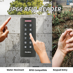 Giá rẻ IP66 không thấm nước 13.56MHz RFID Hệ thống đầu đọc với bàn phím kiểm soát truy cập ABS chất liệu tương thích cho kiểm soát truy cập thẻ - Product Image 3