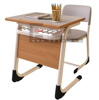 Meubles d'éducation de haute qualité, ensemble table et chaise pour collège, ensemble bureau et chaise en forme de C pour étudiant