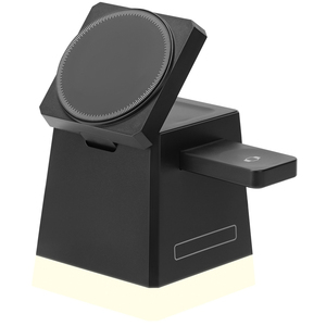 Cargador Inalámbrico Magnético 3 en 1 OEM, Carga Rápida de 15W para Teléfono, Reloj y Auriculares, ABS, Requiere QC/PD - Product Image 1