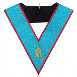 COLLAR MASÓNICO REGALIA BLUE LODGE ASSR 2 ° GUARDIA OFICIAL COLLAR FREEMASON COLLAR BORDADO A MÁQUINA - Product Image 1