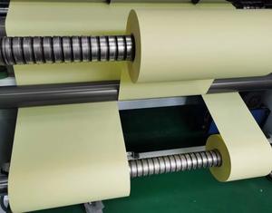 Rouleaux <span class=keywords><strong>de</strong></span> <span class=keywords><strong>papier</strong></span> glassine antistatique auto-adhésif haute résistance, revêtement en silicone jaune, bobine pour étiquettes, fabriqué en PTFE polyimide - Product Image 5