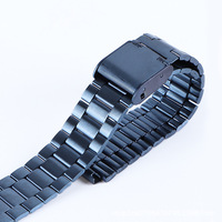 Correa de Metal Clásica de 18 mm con Tres Cuentas para Reloj CASIO Royal AE1200, Correa de Acero Inoxidable para Hombre