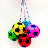 Ballon gonflable à chaîne en PVC épaissi, jouet élastique portable, ballon de plage gonflable pour jeux en extérieur