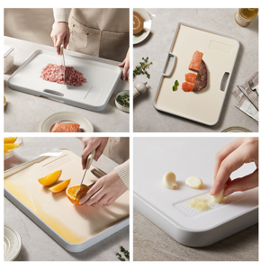 Planche à découper double face anti-dérapante et anti-déversement pour affûter les couteaux, en PP sans BPA, pour cuisine - Product Image 6