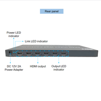 Procesador de Video Wall Industrial 2X3, 1 Entrada DP/4 HDMI, 6 Salidas HDMI+1 DP, Compatible con Configuración en Cascada para Video Walls a Gran Escala