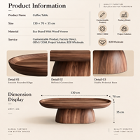 Table basse ovale, design minimaliste moderne du milieu du siècle, design créatif, meubles de salon, OEM ODM, vente en gros directe d'usine