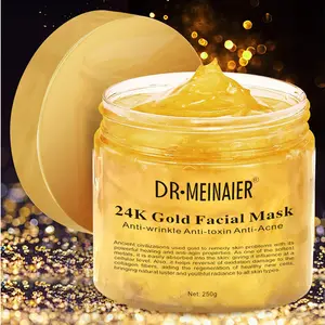 HJFM01A Wholesale compressed organic natural gold collagen gel beauty hydrogel face mask skincare korean moisturizing face masks