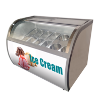 Mini-Eiscreme-Gefriertruhe Eiscreme-Gefriertruhe mit Display Eiscreme-Display-Gefriertruhe Thekenvitrine
