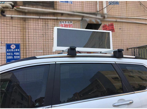 צבע מלא עמיד למים חיצונית הוביל להציג בקלות התקנה מסך פרסום מונית העליון עבור קידום מסחרי - Product Image 2