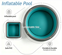 Piscine gonflable commerciale en PVC durable, grande piscine gonflable pour enfants
