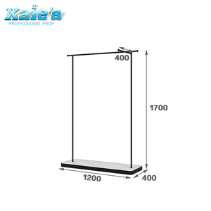 OEM negozio di abbigliamento di usura delle donne del basamento del metallo di visualizzazione attaccatura display rack per abbigliamento - Product Image 6