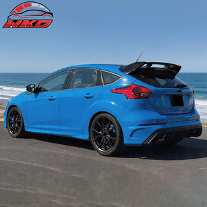 Convient pour Ford Focus 2012-2018, style RS, becquet de toit noir brillant - Product Image 2