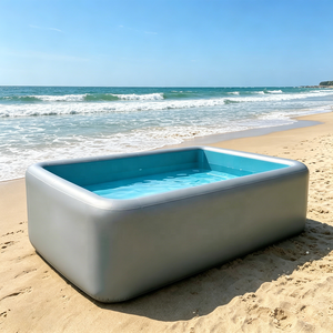 <span class=keywords><strong>Piscine</strong></span> gonflable de luxe personnalisée avec logo, <span class=keywords><strong>piscine</strong></span> rigide en Drop Stitch avec couvercle et pompe - Product Image 1