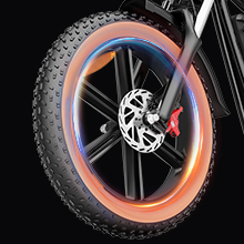 Nouveauté 2024 Vélo de ville pour femmes avec moteur arrière Marron & Noir Batterie 48V 20AH Moteur 1000W Q20- Vélo de ville électrique de luxe - Product Image 5