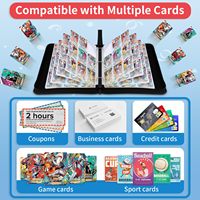 151 Lorcana Poke Mon Big Small Large Zipper Baseball Sports Yugioh Tcg 4 9 Pocket Collection Album Book Trading Card Binder