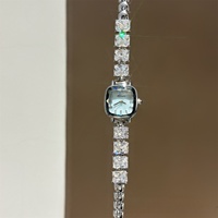 Montre-bracelet de luxe pour femme, nouvelle collection, montre personnalisée en cuivre, bracelet en acier inoxydable, alliage carré, tendance