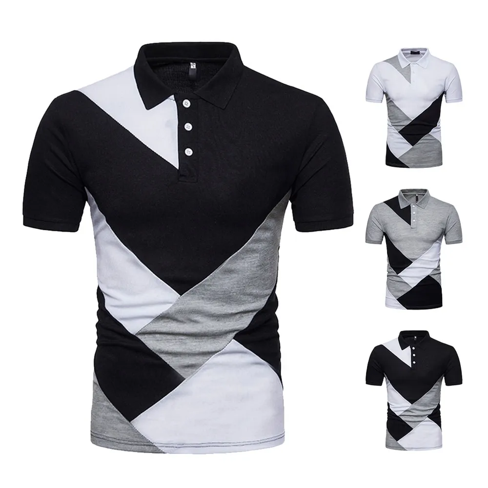 New Latest Style Men's Polo Shirts, Short Sleeve Muscle T-shirts Summer Blouse Tops/