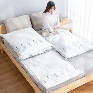 Piatto Super-Jumbo 110X100cm Ermetico Compressione di Aspirazione Confezione Sigillata di Plastica di Stoccaggio sacchetti di Vuoto del Risparmiatore Dello Spazio per Quilt