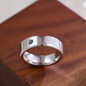 แหวนทองคำขาวสั่งทำพิเศษ ประดับพลอยอะเล็กซานเดรียจากห้องปฏิบัติการ เครื่องประดับชั้นดี ออกแบบได้ตามต้องการ แหวนแต่งงานดีไซน์คลาสสิก แหวนนิรันดร์ - Product Image 3