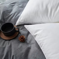 Oreiller en duvet de plumes de canard de qualité supérieure, taille personnalisée, norme hôtelière 5 étoiles, oreiller en microfibre pour hôtel